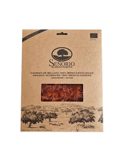 Ekologisk 100% iberisk Bellota Chorizo skivad 100 grs