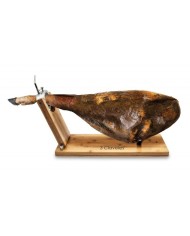 Foldable rotating wooden ham holder