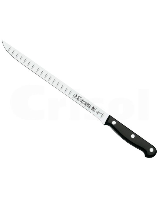 Coltello da prosciutto 24 cm. alveolato